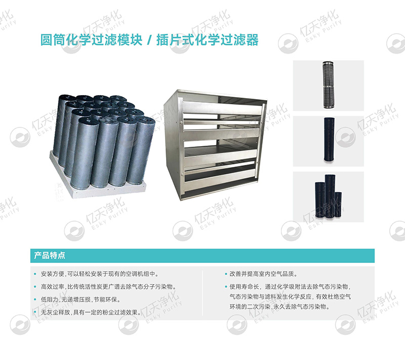 化學過濾器:精準凈化氣態污染物
